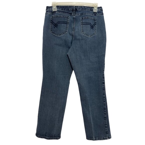 Vintage CATO PREMIUM Women's Regular Rise Jeans16W Dark Wash Ankle Stretch EUC - Picture 3 of 15